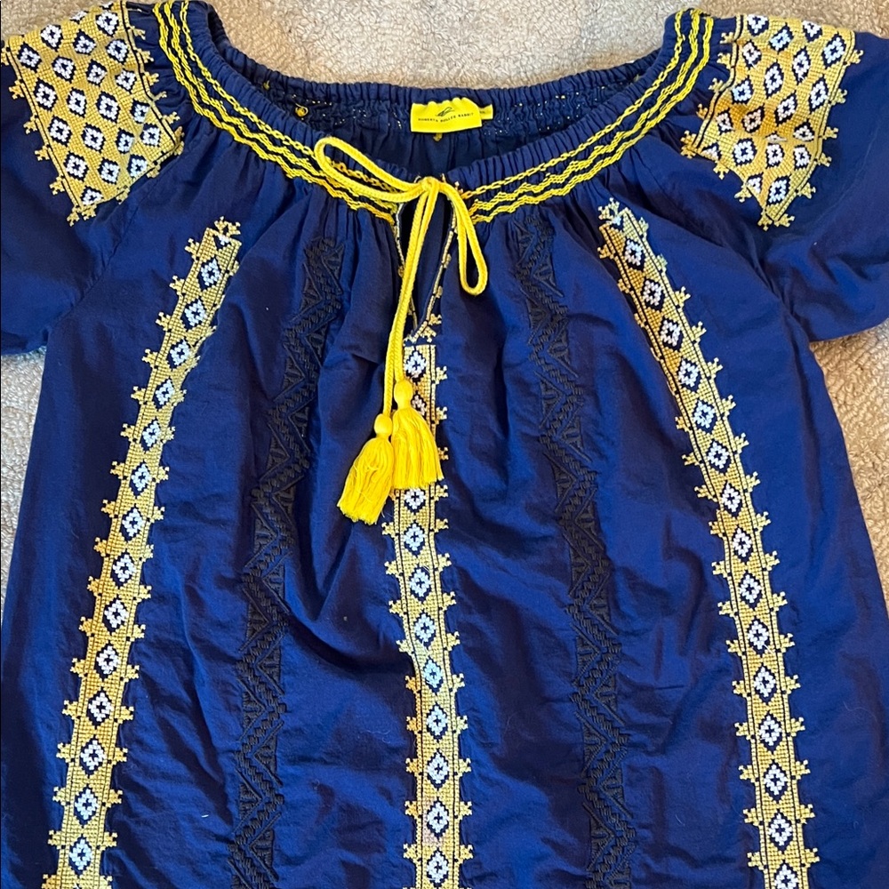 Roberta Roller Rabbit Blue and Yellow Dress